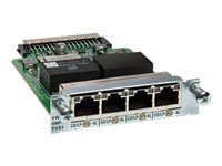 Cisco Third-Generation 4-Port T1/E1 Multiflex Trunk Voice/WAN Interface Card - Expansionsmodul - EHWIC - 4 portar - T-1/E-1 - för Cisco 2911, 2921, 2951, 3925, 3925E, 3945, 3945E VWIC3-4MFT-T1/E1=
