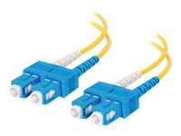 C2G - Patch-kabel - SC enkelläge (hane) till SC enkelläge (hane) - 5 m - fiberoptisk - 9 / 125 mikrometer - gul 85386