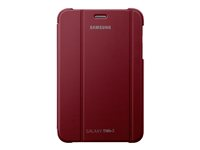 Samsung EFC-1G5S - Vikbart fodral för surfplatta - granatröd - 7" - för Galaxy Tab 2 (7.0), Tab 2 (7.0) WiFi EFC-1G5SRECSTD