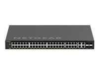 NETGEAR M4350-44M4X4V - Switch - L3 - Administrerad - 44 x 100/1000/2.5G (PoE++) + 4 x 100/1000/2.5/5/10G (PoE++) + 4 x 25 Gigabit SFP28 - främre till bakre luftflöde - rackmonterbar - PoE++ (3314 W) MSM4352-100NES
