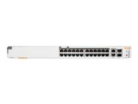 HPE Aruba Instant On 1960 24G 20p Class4 4p Class6 PoE 2XGT 2SFP+ 370W Switch - Switch - L3 Lite - Administrerad - 24 x 10/100/1000 + 2 x 10 Gigabit SFP+ + 2 x 100/1000/10GBase-T - rackmonterbar - PoE (370 W) JL807A#ABB