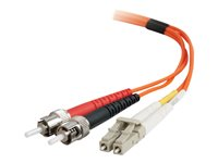 C2G - Patch-kabel - LC multiläge (hane) till ST-läge (multi-mode) (hane) - 10 m - fiberoptisk - 62,5/125 mikron 85077