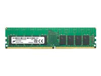 Micron - DDR4 - modul - 16 GB - DIMM 288-pin - 2933 MHz / PC4-23400 - CL21 - 1.2 V - registrerad - ECC MTA18ASF2G72PZ-2G9J3