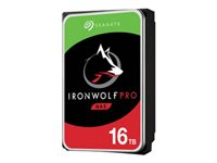 Seagate IronWolf Pro ST16000NE000 - Hårddisk - 16 TB - inbyggd - 3.5" - SATA 6Gb/s - 7200 rpm - buffert: 256 MB - med 2 års Rescue Data Recovery Service-plan ST16000NE000