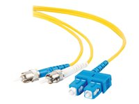C2G - Patch-kabel - SC enkelläge (hane) till ST enkelläge (hane) - 3 m - fiberoptisk - 9 / 125 mikrometer - gul 85369