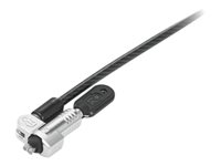 Kensington NanoSaver Cable Lock - Lås för säkerhetskabel - svart - 1.8 m - för ThinkCentre M70q Gen 3; M75t Gen 2; ThinkPad T14 Gen 3; T14s Gen 3; X1 Carbon Gen 11 4XE1B81915