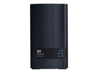 WD My Cloud EX2 Ultra WDBVBZ0160JCH - Personlig molnlagringsenhet - 2 fack - 16 TB - HDD 8 TB x 2 - RAID RAID 0, 1, JBOD - RAM 1 GB - Gigabit Ethernet - iSCSI support WDBVBZ0160JCH-EESN