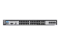 HPE 6600-24G-4XG Switch - Switch - L4 - Administrerad - 24 x 10/100/1000 + 4 x kombinations-SFP + 4 x SFP+ - rackmonterbar J9264A#ABB