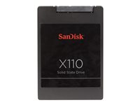 SanDisk X110 - SSD - 64 GB - inbyggd - 2.5" - SATA 6Gb/s SD6SB1M-064G-1022I