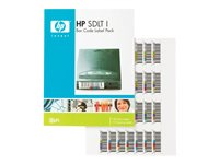 HPE SDLT I Bar Code Label Pack - Streckkodsetiketter - för StorageWorks ESL9322, ESL9595, MSL5026, MSL5052; SureStore DLT Q2003A