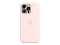 Apple - Baksidesskydd för mobiltelefon - MagSafe-kompatibilitet - silikon - Light Pink - för iPhone 15 Pro Max MT1U3ZM/A