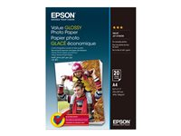 Epson Value - Blank - A4 (210 x 297 mm) - 183 g/m² - 20 ark fotopapper - för Expression Home XP-255, 257, 352, 355, 452, 455; Expression Home HD XP-15000 C13S400035