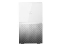 WD My Cloud Home Duo WDBMUT0040JWT - Personlig molnlagringsenhet - 4 TB - HDD 2 TB x 2 - Gigabit Ethernet WDBMUT0040JWT-EESN