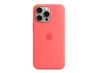 Apple - Baksidesskydd för mobiltelefon - MagSafe-kompatibilitet - silikon - guava - för iPhone 15 Pro Max MT1V3ZM/A