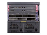 HPE FlexNetwork 7503 - Switch - L3 - Administrerad - 16 x 1 Gigabit / 10 Gigabit SFP+ + 2 x 40 Gigabit QSFP+ - rackmonterbar JH331A