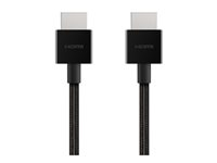 Belkin - Ultra High Speed - HDMI-kabel - HDMI hane till HDMI hane - 1 m - svart - 4K120Hz stöd, 8K60Hz stöd, flätad kabel AV10176BT1M-BLK