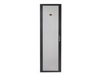APC NetShelter SV Perforated Flat Door - Rackdörr - svart - 42U - för P/N: NBPD0160A, NBWL0355A, SMX3000HV-BR, SRT1000RMXLI, SRT1000RMXLI-NC, SRT1500RMXLA-NC AR702400