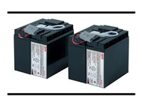 APC Replacement Battery Cartridge #55 - UPS-batteri - Bly-syra - 2-cells - svart - för P/N: SMT2200C, SMT2200I-AR, SMT2200IC, SMT3000C, SMT3000I-AR, SMT3000IC, SUA3000I-IN RBC55