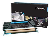 Lexmark - Cyan - original - tonerkassett Lexmark Corporate - för Lexmark C746dn, C746dtn, C746n, C748de, C748dte, C748e C746A3CG