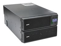 APC Smart-UPS SRT 8000VA RM - UPS (kan monteras i rack) - AC 230 V - 8000 Watt - 8000 VA - Ethernet 10/100, USB - utgångskontakter: 14 - 6U - svart - för P/N: AR2487G, AR3100W, AR3105SP, AR3105W, AR3155W, AR3305W, AR3355SP, AR3355W, NBWL0356A SRT8KRMXLI