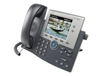 Cisco Unified IP Phone 7945G - VoIP-telefon - SCCP, SIP - operation med 2 linjer - silver, mörkgrå CP-7945G=