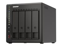 QNAP TS-453E - NAS-server - 4 fack - 32 TB - SATA 6Gb/s - HDD 8 TB x 4 - RAID RAID 0, 1, 5, 6, 10, JBOD - RAM 8 GB - 2.5 Gigabit Ethernet - iSCSI support TS-453E-8G + HDWG480UZSVA