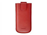 Nokia CP-594 - Påse för mobiltelefon - röd - för Nokia 2220, 2730, 3720, 52XX, 6700, 7020, 70X, 7230, C2, C5, C6, C7, X1, X2, X3; Asha 300 02732M3