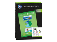 HP 935XL - 3-pack - gul, cyan, magenta - original - bläckpatron/papperssats - för Officejet 6812, 6815, 6820; Officejet Pro 6230, 6230 ePrinter, 6830, 6835 F6U78AE