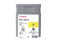 Canon PFI-101 Y - 130 ml - gul - original - bläcktank - för imagePROGRAF iPF5000, iPF5100, iPF6000S, iPF6100, iPF6200 0886B001