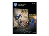 HP Advanced Glossy Photo Paper - Blank - A4 (210 x 297 mm) 50 ark fotopapper - för Deskjet 2622; Envy 50XX, 76XX; Officejet 52XX, 80XX; Photosmart B110, Wireless B110 Q8698A