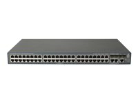 HPE 3600-48 v2 EI - Switch - L4 - Administrerad - 48 x 10/100 + 4 x Gigabit SFP + 2 x delad 10/100/1000 - rackmonterbar JG300A