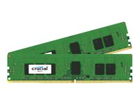 Crucial - DDR4 - sats - 8 GB: 2 x 4 GB - DIMM 288-pin - 2133 MHz / PC4-17000 - CL15 - 1.2 V - registrerad - ECC CT2K4G4RFS8213