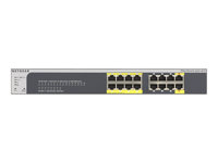 NETGEAR GS516TP - Switch - L3 Lite - Administrerad - 8 x 10/100/1000 (PoE) + 8 x 10/100/1000 - skrivbordsmodell, rackmonterbar - PoE+ (76 W) GS516TP-100EUS