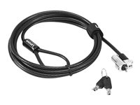 Kensington NanoSaver MasterKey Cable Lock - Lås för säkerhetskabel - svart - 1.8 m - för ThinkCentre M75t Gen 2; ThinkPad L13 Yoga Gen 3; T14s Gen 3; X13 Gen 3 4XE1B81917