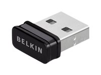 Belkin N150 - Nätverksadapter - USB 2.0 - 802.11b/g/n F7D1102AZ