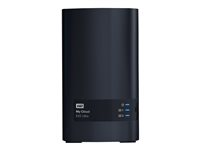 WD My Cloud EX2 Ultra WDBVBZ0060JCH - Personlig molnlagringsenhet - 2 fack - 6 TB - HDD 3 TB x 2 - RAID RAID 0, 1, JBOD - RAM 1 GB - Gigabit Ethernet - iSCSI support WDBVBZ0060JCH-EESN