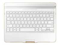 Samsung Book Cover Keyboard EJ-CT800 - Tangentbord - Bluetooth - vit - för Galaxy Tab S (10.5 tum) EJ-CT800NWEGSE