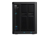 WD My Cloud PR2100 WDBBCL0280JBK - Pro Series - NAS-server - 2 fack - 28 TB - HDD 14 TB x 2 - RAID RAID 0, 1, JBOD - RAM 4 GB - Gigabit Ethernet WDBBCL0280JBK-EESN