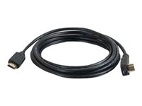 C2G HDMI Cable with 90° downward-angled male connector - HDMI-kabel - HDMI hane till HDMI hane - 10 m - svart - 90° kontakt 82822