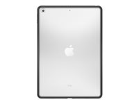 OtterBox React Series ProPack - Baksidesskydd för surfplatta - polykarbonat, syntetiskt gummi - svart kristall - 10.2" - för Apple 10.2-inch iPad (7:e generation, 8:e generation, 9:e generation) 77-80707