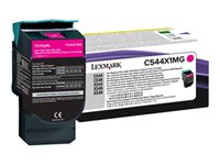 Lexmark - Extra lång livslängd - magenta - original - tonerkassett LCCP, LRP - för Lexmark C544, C546, X544, X546, X548 C544X1MG