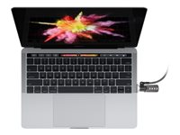 Compulocks Legde Lock Adapter for MacBook Pro TB with Combination Lock - Säkerhetssats för system - silver - för Apple MacBook Pro Touch Bar with Four Thunderbolt 3 Ports (13.3 in, 15.4 in) MBPRLDGTB01CL