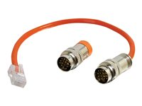 C2G RapidRun Multi-Format Runner Cable (Orange) Test Adapter Cable - Tillbehörssats till nätverkstestare - orange 87106