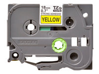 Brother TZe-S641 - Extrastark häftning - svart på gult - Rulle (1,8 cm x 8 m) 1 kassett(er) bandlaminat - för Brother PT-D600; P-Touch PT-1880, D450, D800, E550, E800, P900, P950; P-Touch EDGE PT-P750 TZES641