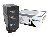 Lexmark - Cyan - original - tonerkassett - för Lexmark CS727de, CS728de, CX727de 75B0020