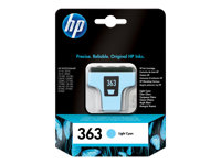 HP 363 - 5.5 ml - ljus cyan - original - ljus cyan - bläckpatron - för Photosmart 31XX, 82XX, C5100, C5170, C5175, C5190, C5194, C6100, C6150, C6175, C7100 C8774EE#301