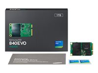Samsung 840 EVO MZ-MTE1T0 - SSD - krypterat - 1 TB - inbyggd - mSATA - SATA 6Gb/s - buffert: 1 GB - Self-Encrypting Drive (SED), TCG Opal Encryption 2.0 MZ-MTE1T0BW