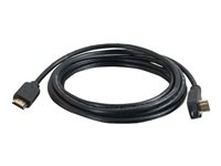 C2G HDMI Cable with 90° downward-angled male connector - HDMI-kabel - HDMI hane till HDMI hane - 1 m - svart - 90° kontakt 82818