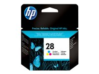 HP 28 - 8 ml - färg (cyan, magenta, gul) - original - bläckpatron - för Deskjet 3320, 3325, 3420, 3425, 450; psc 2105, 2108, 2110, 2115, 2210 C8728AE#UUQ