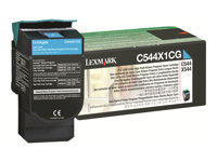 Lexmark - Extra lång livslängd - cyan - original - tonerkassett LCCP, LRP - för Lexmark C544, C546, X544, X546, X548 C544X1CG